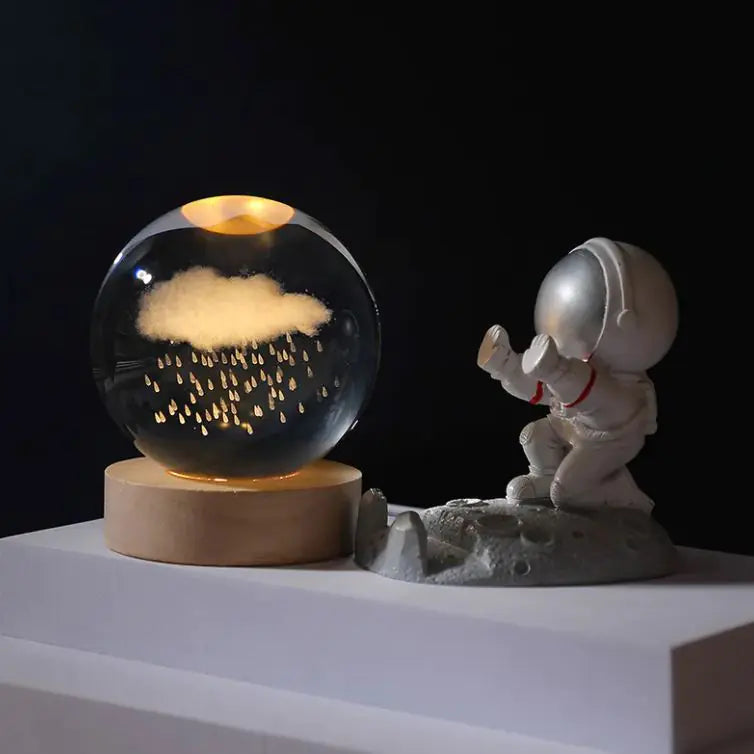 Cosmos Series Luminous Crystal Ball Night Light Desktop Ornament