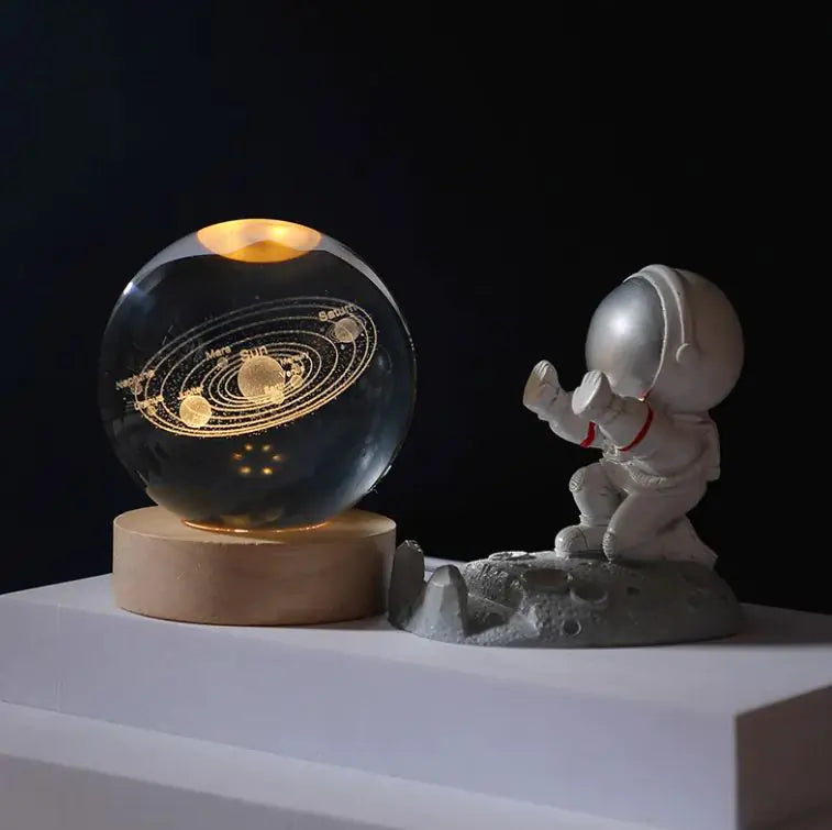 Cosmos Series Luminous Crystal Ball Night Light Desktop Ornament