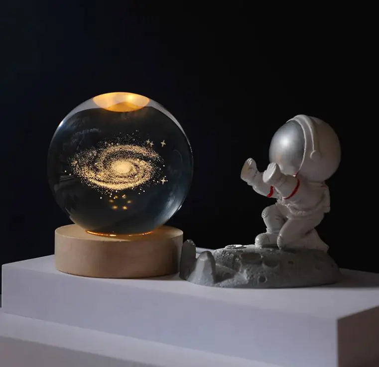 Cosmos Series Luminous Crystal Ball Night Light Desktop Ornament