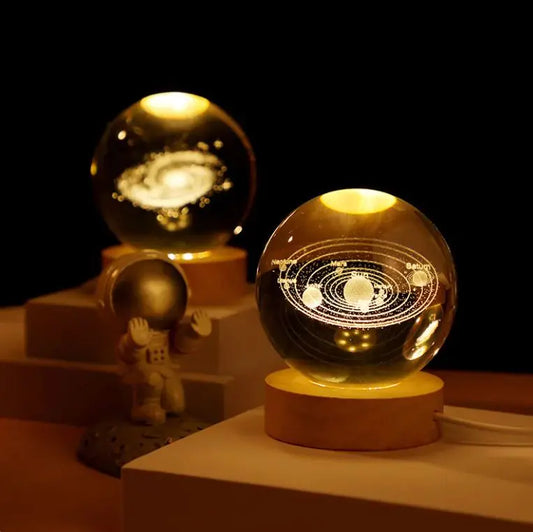 Cosmos Series Luminous Crystal Ball Night Light Desktop Ornament